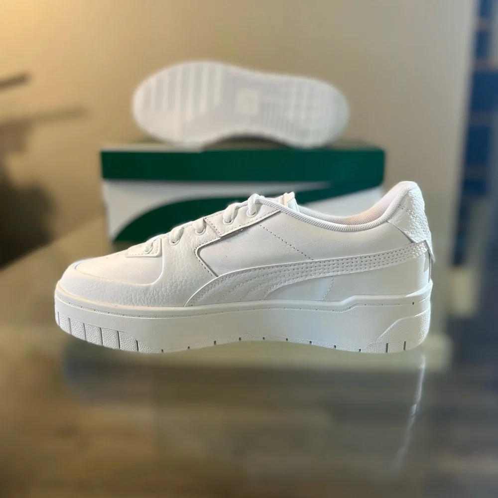 #NWT #PUMA Cali Dream Lth (Womans) 2022 White on White! Size US: 10 - Picture 3 of 10